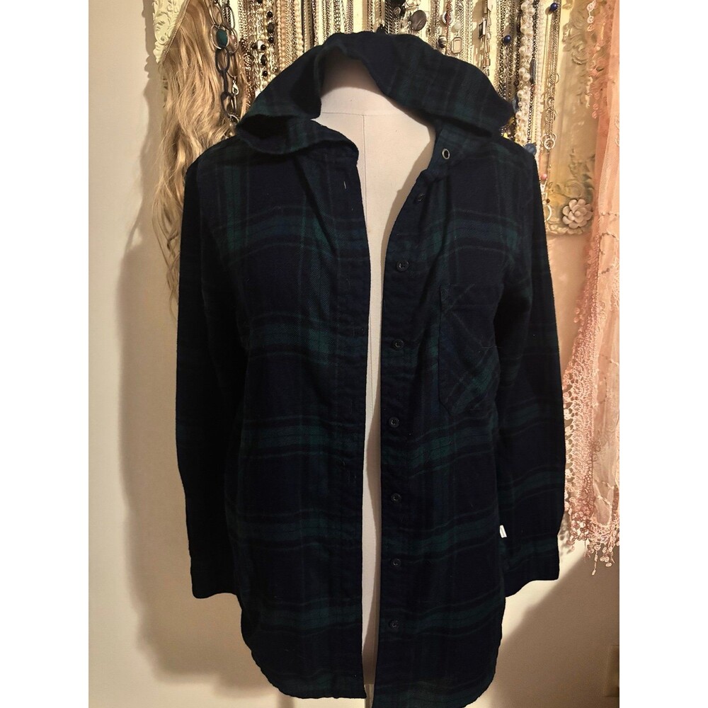 Garage Boyfriend Fit Flannel Hoodie